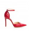 Pantofi stiletto piele naturala Rosu Ashanti