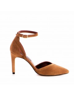 Pantofi stiletto piele naturala Camel Renee - The5thelement.ro