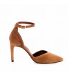 Pantofi stiletto piele naturala Camel Renee