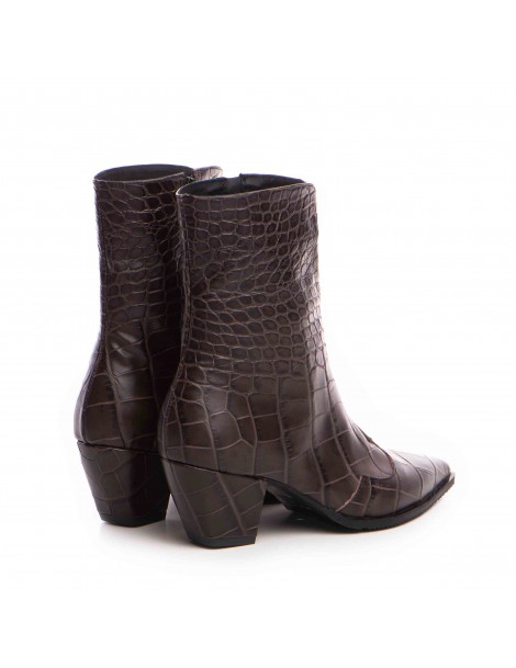 Ciocate dama Piele Naturala Maro Print NightFall - The5thelement.ro