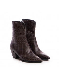 Ciocate dama Piele Naturala Maro Print NightFall - The5thelement.ro