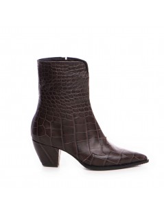 Ciocate dama Piele Naturala Maro Print NightFall - The5thelement.ro