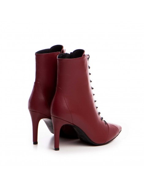 Botine Dama Piele Naturala Visiniu Daria - The5thelement.ro