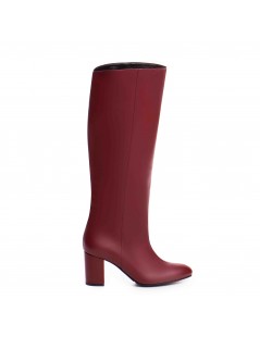 Cizme Dama Piele Naturala Visiniu Runa - The5thelement.ro