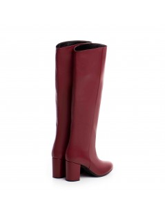 Cizme Dama Piele Naturala Visiniu Runa - The5thelement.ro