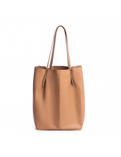 Geanta Dama Piele Naturala Nude Shopper XL - The5thelement.ro