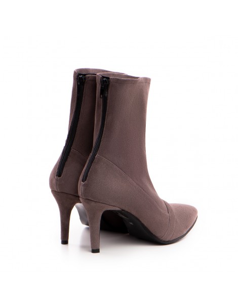 Botine Dama Piele Naturala Taupe Vanya - The5thelement.ro