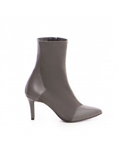 Botine Dama Piele Naturala Gri Noiré - The5thelement.ro
