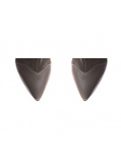 Botine Dama Piele Naturala Gri Noiré - The5thelement.ro