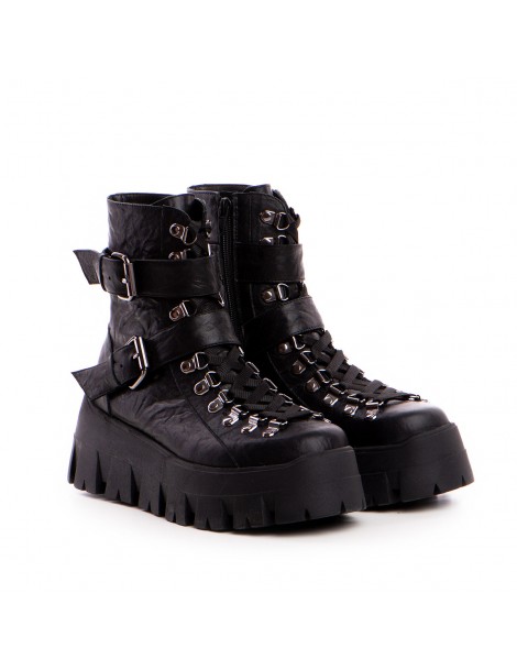 Bocanci dama Piele Naturala Negru Special Zara - The5thelement.ro