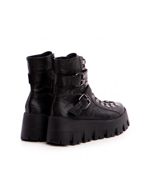 Bocanci dama Piele Naturala Negru Special Zara - The5thelement.ro