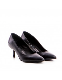 Pantofi stiletto piele naturala Negru Aven - The5thelement.ro