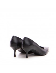 Pantofi stiletto piele naturala Negru Kitten - The5thelement.ro