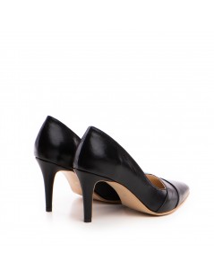 Pantofi stiletto piele naturala Negru Yuki - The5thelement.ro