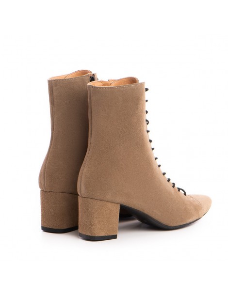 Ghete Dama Piele Naturala Negru Lucía - The5thelement.ro