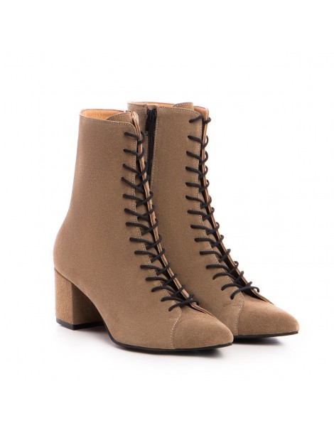 Ghete Dama Piele Naturala Bej Lucía - The5thelement.ro