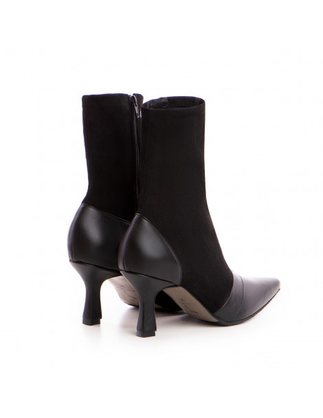 Botine Dama Piele Naturala Negru Catrina - The5thelement.ro