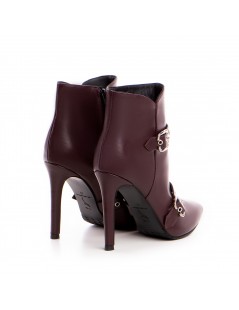 Botine Dama Piele Naturala Marsala Roux - The5thelement.ro