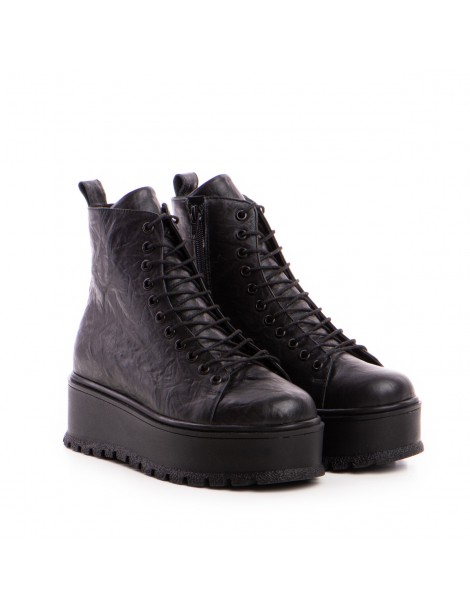 Bocanci dama Piele Naturala Thunder Negru Special - The5thelement.ro