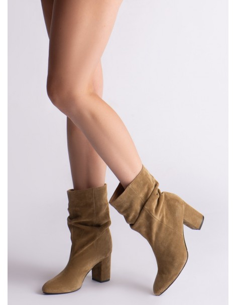 Ghete Dama Piele Naturala Crem Nayra - The5thelement.ro