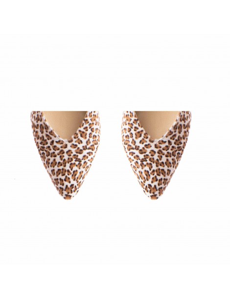 Pantofi stiletto piele naturala Print Celine - The5thelement.ro