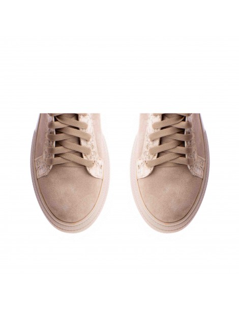 Pantofi dama piele naturala Nude Sporty - The5thelement.ro
