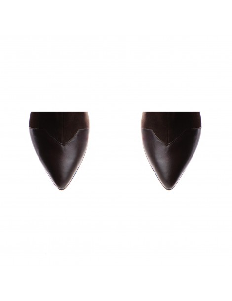 Botine Dama Piele Naturala Maro Noiré - The5thelement.ro