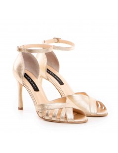 Sandale piele naturala Auriu Rendez Vous - The5thelement.ro