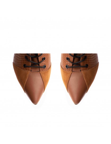 Botine Dama Piele Naturala Camel Daria - The5thelement.ro