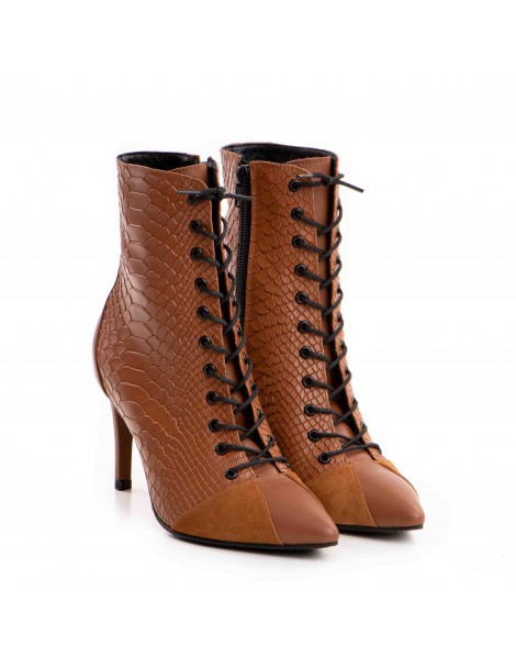 Botine Dama Piele Naturala Camel Daria - The5thelement.ro