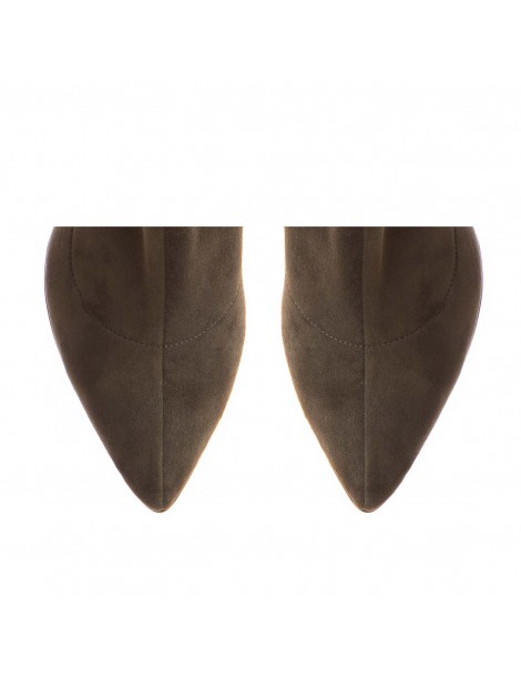 Botine Dama Piele Naturala Amora Khaki - The5thelement.ro