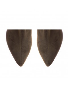 Botine Dama Piele Naturala Amora Khaki - The5thelement.ro