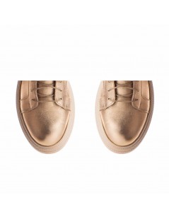 Pantofi dama piele naturala Auriu Sporty - The5thelement.ro