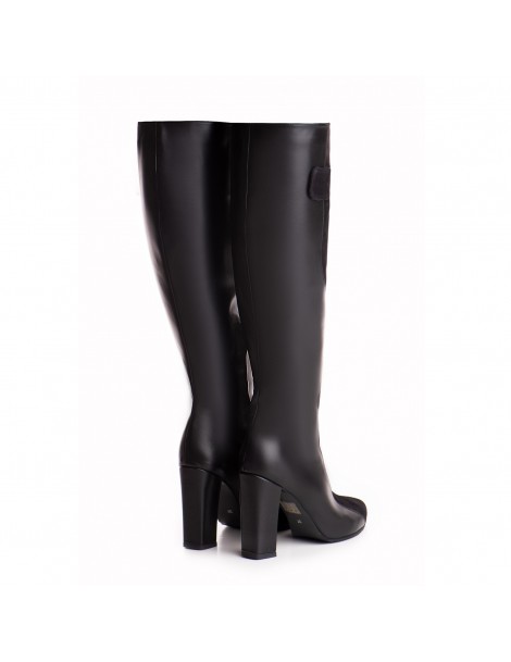 Cizme Block Negru Piele Naturala - The5thelement.ro