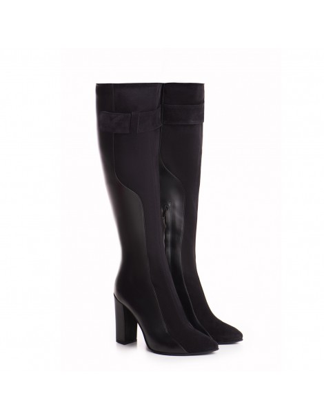 Cizme Block Negru Piele Naturala - The5thelement.ro