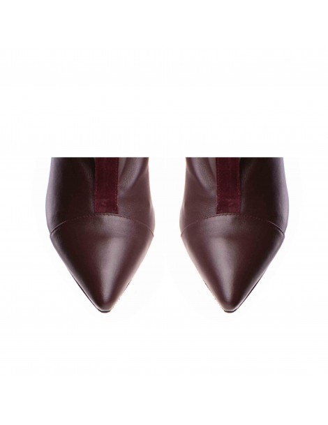 Cizme dama Piele Naturala Visiniu Dune - The5thelement.ro