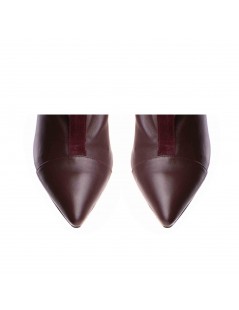 Cizme dama Piele Naturala Visiniu Dune - The5thelement.ro