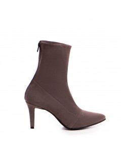 Botine Dama Piele Naturala Taupe Vanya - The5thelement.ro