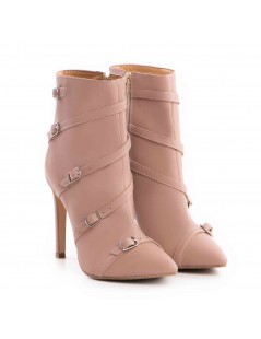 Botine Dama Piele Naturala Nude Micaela - The5thelement.ro