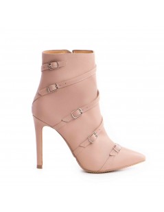 Botine Dama Piele Naturala Nude Micaela - The5thelement.ro