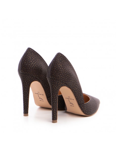 Pantofi stiletto piele naturala Maro Dots - The5thelement.ro