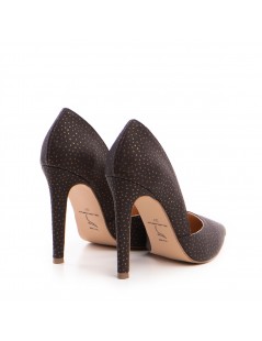 Pantofi stiletto piele naturala Maro Dots - The5thelement.ro