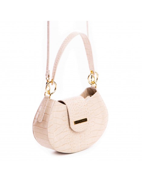 Geanta Piele Naturala Dama Crem Alma - The5thelement.ro