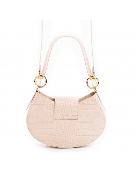 Geanta Piele Naturala Dama Crem Alma - The5thelement.ro