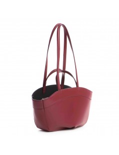 Geanta Piele Naturala Dama Visiniu Colette - The5thelement.ro