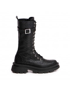 Bocanci dama Piele Naturala Negru Onyx - The5thelement.ro