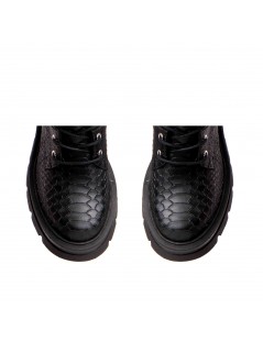 Bocanci dama Piele Naturala Negru Onyx - The5thelement.ro