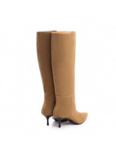 Cizme Dama Piele Naturala Bej Mira - The5thelement.ro