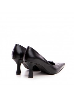 Pantofi stiletto piele naturala Negru Aven - The5thelement.ro