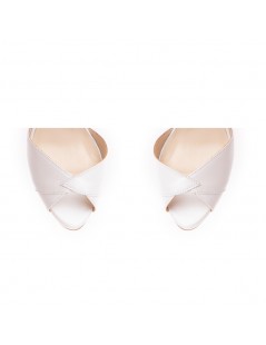 Sandale dama piele naturala Alb Flowers - The5thelement.ro